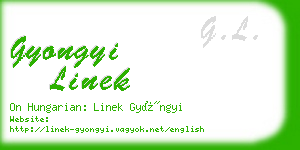 gyongyi linek business card